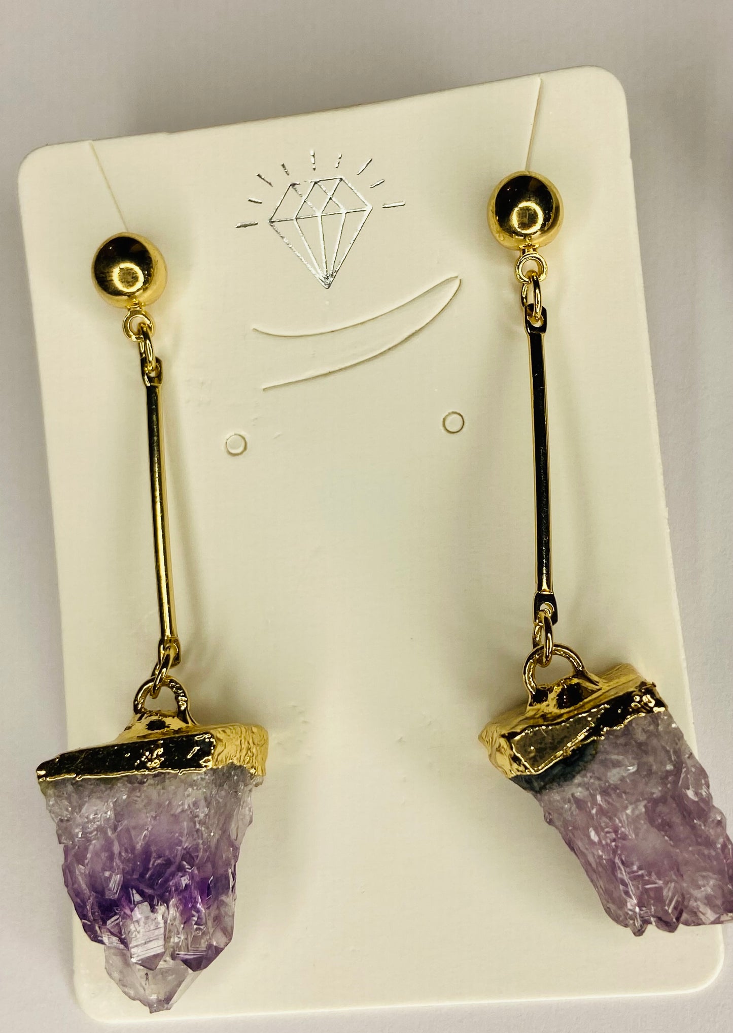 Amethyst Drop Earrings